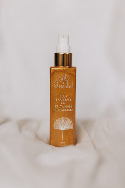Body oil for a golden tan